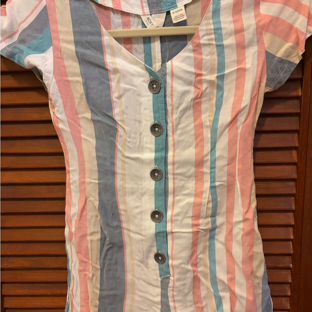 Cute Roxy Striped Romper NWT